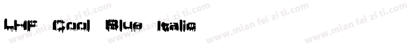 LHF Cool Blue Italic 语言英文字体转换